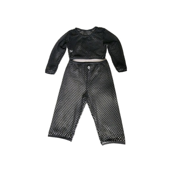 The Unbranded Brand Pants - Women Mesh Crop Top Biker Shorts Swim Bikini Cover‎ Up High Waisted Set XL